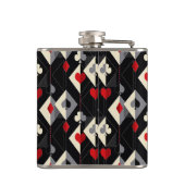 のカード遊のトランプのポーカースーツ。 フラスク (裏面)