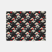 のカード遊のトランプのポーカースーツ。 フリースブランケット (正面(横))