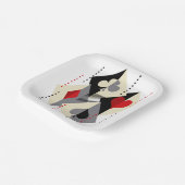 のカード遊のトランプのポーカースーツ。 ペーパープレート (傾斜あり)