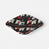 のカード遊のトランプのポーカースーツ。 ペーパープレート (傾斜あり)