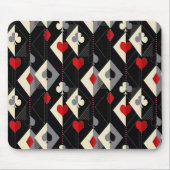 のカード遊のトランプのポーカースーツ。 マウスパッド (正面)