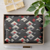 のカード遊のトランプのポーカースーツ。 薄葉紙 (ギフト)