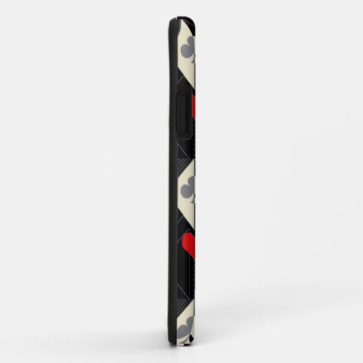 のカード遊のトランプのポーカースーツ。 Case-Mate iPhoneケース (裏面/右)