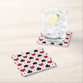 のカード遊は記号に合う スクエアペーパーコースター (インサイチュ)