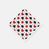 のカード遊は記号に合う スタンダードカクテルナプキン (角)