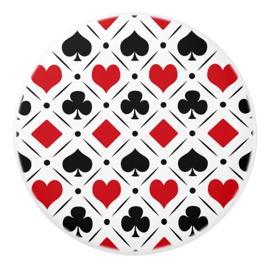 のカード遊は記号に合う セラミックノブ (正面)