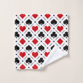 のカード遊は記号に合う バスタオルセット (ウォッシュタオル)