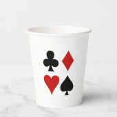 のカード遊スーツデザイン紙カップ 紙コップ (裏面)