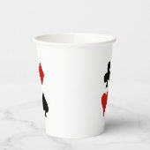 のカード遊スーツデザイン紙カップ 紙コップ (左)