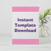 のカー結婚ドインスタントダウンロードテンプレート 招待状 (スタンド正面)