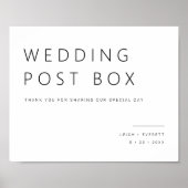 のカー結婚ドボックスギフトテーブルポスト標識L100 ポスター (正面)