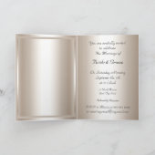 のカー結婚ド招待状シルバー 招待状 (内部)