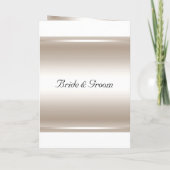 のカー結婚ド招待状シルバー 招待状 (裏面)