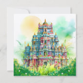 のカー結婚ド水カラー招待状 カード (裏面)