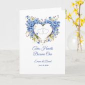 のカー結婚ド2つのハートが1つになる カード (黄色い花)