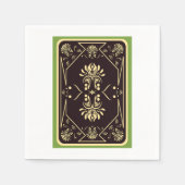 のカー芸術的遊ドのパターン紙ナプキンス スタンダードカクテルナプキン (正面)