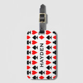 のカー遊ドがパターンに適合パーソナライズされた ラゲッジタグ (正面縦)