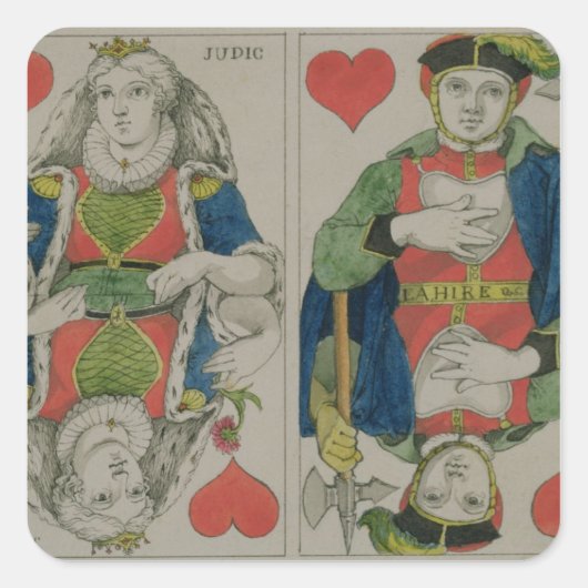 のカー遊ドのデザイン, c.1810 スクエアシール (正面)