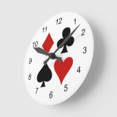 のカー遊ドはデザインの壁時計に合う ラウンド壁時計 (傾斜)