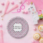 のカー遊ドはピンクとブラックに合う ペーパープレート (パーティー)