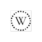 のカー遊ドはモノグラムイニシャルに適合 ラバースタンプ (インプリント)