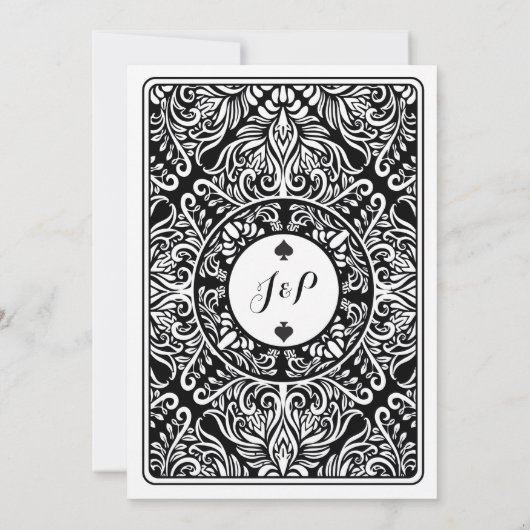 のカー遊ドエースまたはキングクイーンラスベガス招待状 招待状 (裏面)