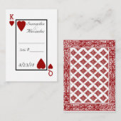 のカー遊ドキング/クイーンテーブル座席表 プレイスカード (正面/裏面)