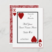 のカー遊ドキング/クイーンテーブル座席表 ポストカード (正面/裏面)