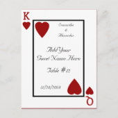 のカー遊ドキング/クイーンテーブル座席表 ポストカード (正面)