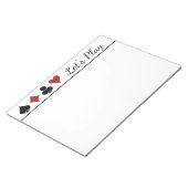 のカー遊ドシンボルのスコアパッド ノートパッド (アングル)