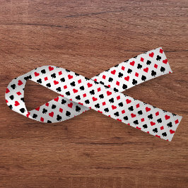 のカー遊ドスーツの模様 サテンリボン