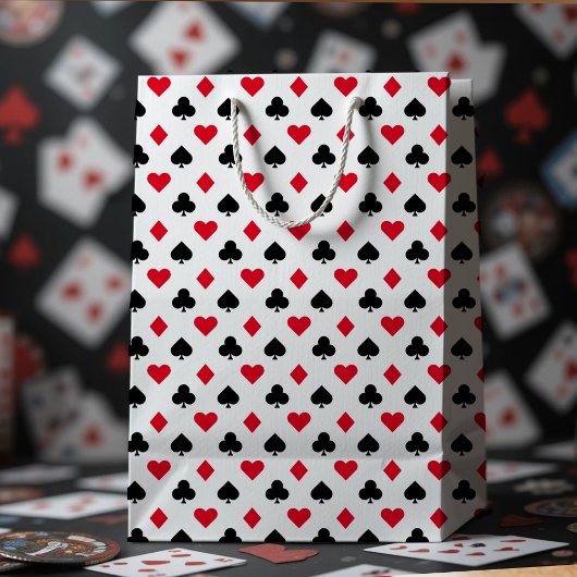 のカー遊ドスーツの模様 スモールペーパーバッグ