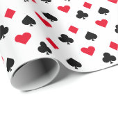 のカー遊ドスーツの模様 ラッピングペーパー (ロールコーナー)