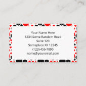 のカー遊ドスーツの模様 名刺 (裏面)