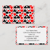 のカー遊ドスーツの模様 名刺 (正面/裏面)