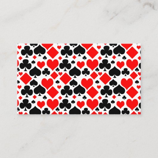 のカー遊ドスーツの模様 名刺 (正面)