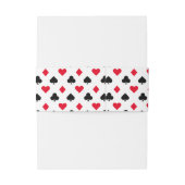 のカー遊ドスーツの模様 招待状ベリーバンド (裏面例)