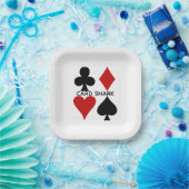 のカー遊ドスーツデザイン紙プレート ペーパープレート (パーティー)