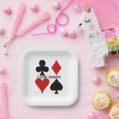 のカー遊ドスーツデザイン紙プレート ペーパープレート (パーティー)