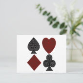 のカー遊ドスーツデザイン ポストカード (スタンド正面)