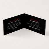 のカー遊ドスーツ、カジノマネージャー詳細 名刺 (内部)