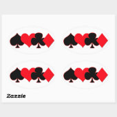 のカー遊ドスーツ 楕円形シール (シート)