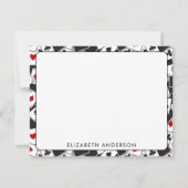 のカー遊ドパターンカジノテーマノートカード ノートカード (正面)