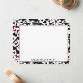 のカー遊ドパターンカジノテーマノートカード ノートカード (正面/裏面インサイチュ)