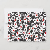 のカー遊ドパターンカジノテーマノートカード ノートカード (裏面)