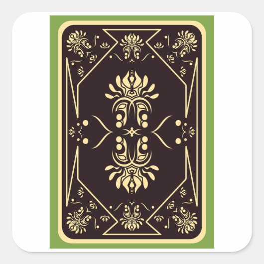 のカー遊ドパターンシール スクエアシール (正面)