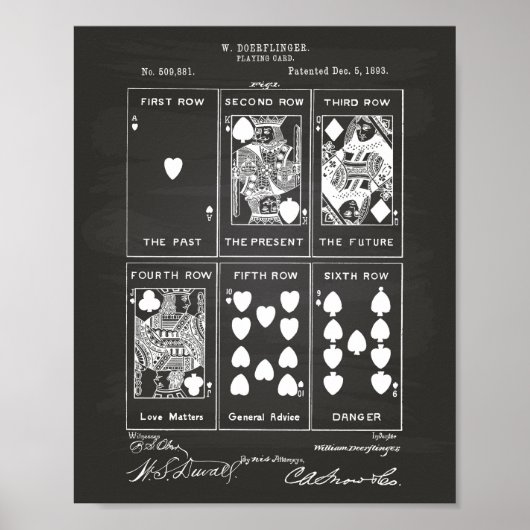 のカー遊ド1893特許技術Chalkboard ポスター (正面)