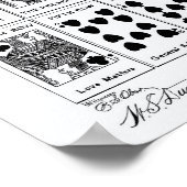 のカー遊ド1893特許芸術ホワイト紙 ポスター (角)
