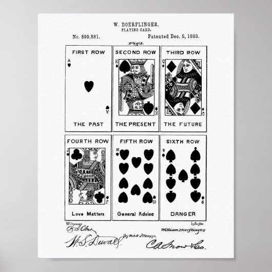 のカー遊ド1893特許芸術ホワイト紙 ポスター (正面)