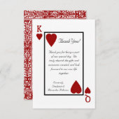 のカー遊ド・キング/クイーンに感謝のメッセージ サンキューカード (正面/裏面)